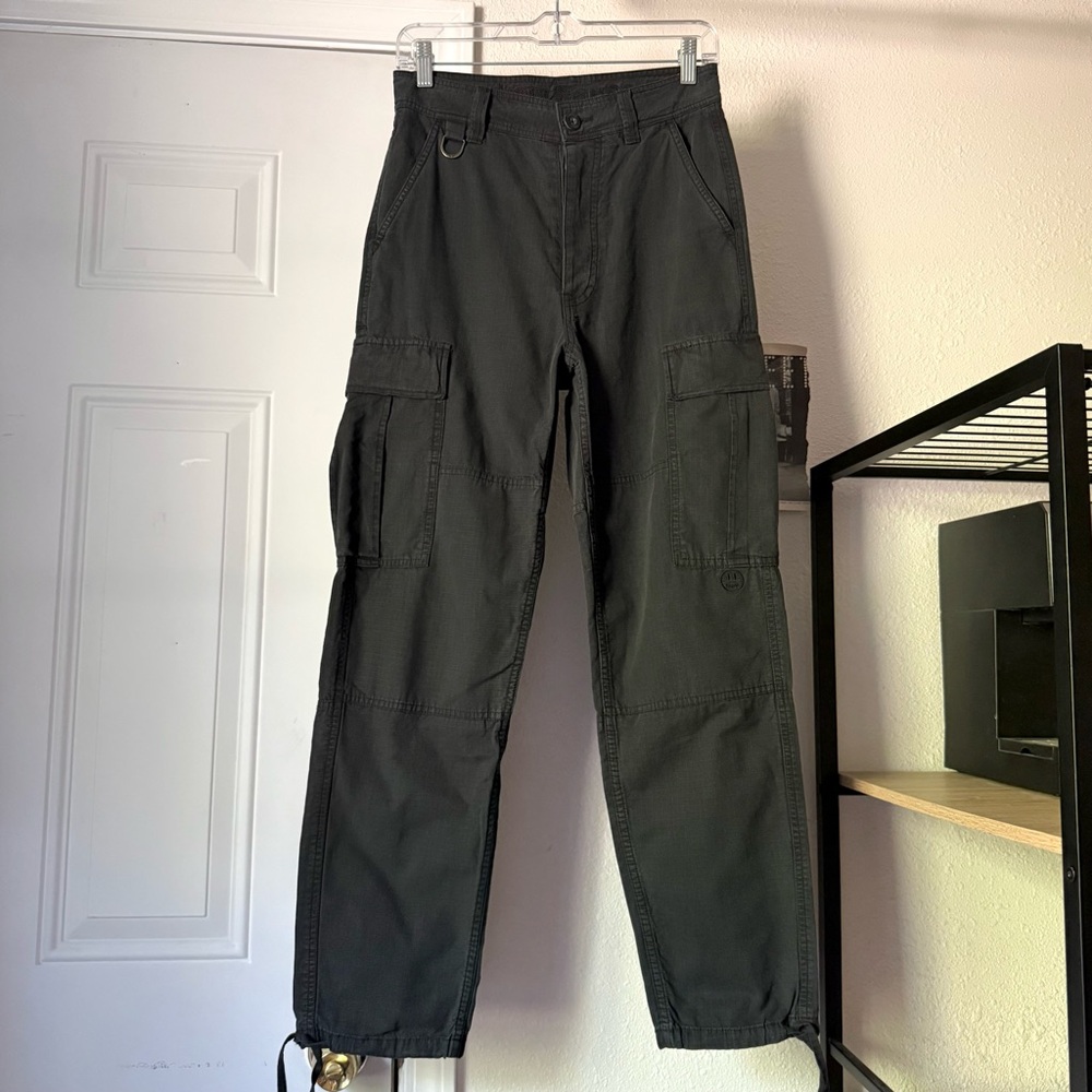DREW‎ HOUSE black cargo cotton utility work chore straight leg cropped pants